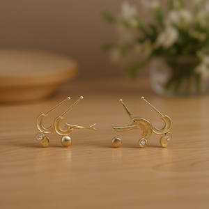 Pendientes de Moda Zi, Chapados en Oro, de Acero Inoxidable para Mujer, Juego de Regalo de Joyería, 12 Piezas - Product Image 2