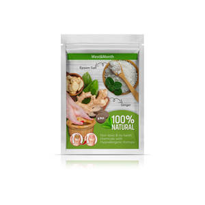 Kit de pédicure pour onychomycose des pieds West Month 100% naturel, 6 pièces, gingembre, bain de pieds antifongique - Product Image 1