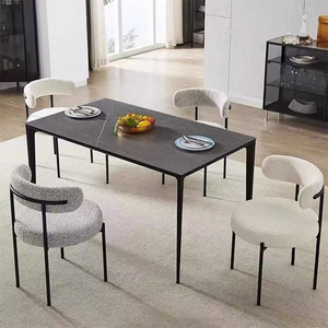 Nordic Style Iron Frame Leisure <strong>Chair</strong> Lint <strong>Velvet</strong> Makeup <strong>Chair</strong> with Backrest for Living Room Restaurant Dining <strong>Chairs</strong> - Product Image 6