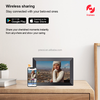Nouveau Design Prévisions Météo Horloge Affichage de L'heure Frameo App WiFi Smart Cloud Cadre Photo Numérique 7 8 10 15 19 22 32 Pouces
