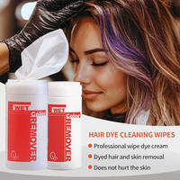 Q8 Wet Color Remover Lingettes Couleur des cheveux Colorant Enlever les taches loin de la peau