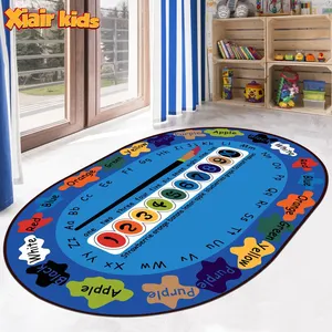 Xiair Montessori Handmade Carpet Vorschule Kindergarten Kindertag stätte Sprache Teppich Play Home Activity Mat für Kindergarten