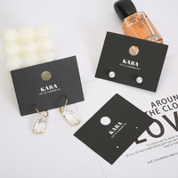 Carte de présentation personnalisée haut de gamme pour boucles d'oreilles, petite carte pour colliers, carte en carton blanc 350g pour bijoux, emballage simple