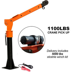 Fournisseur CE <span class=keywords><strong>12v</strong></span> 24v <span class=keywords><strong>mini</strong></span> 500kgs 800kgs 1ton petit pick-up grue montée sur élévateur avec <span class=keywords><strong>treuil</strong></span> à câble - Product Image 5