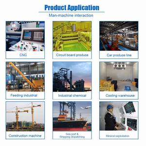 לוח בקרה תעשייתי משולב <span class=keywords><strong>PLC</strong></span>/<span class=keywords><strong>HMI</strong></span> עם ממשק אתרנט ומסך מגע <span class=keywords><strong>HMI</strong></span> לממשק אדם-מכונה - Product Image 4