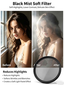 Filtre Soft ND Noir OEM 52mm 1/2 1/4 1/8 en Verre Optique Multi-couche avec Revêtement Nano Étanche pour Objectif d'Appareil Photo - Product Image 1