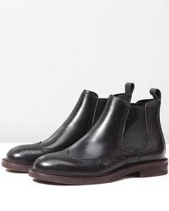 Bottes Oxford en cuir pour homme, sur mesure, à bout carré, de designer italien, avec dessus en cuir véritable et semelle en caoutchouc pour une résistance à l'eau - Product Image 6