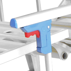 <span class=keywords><strong>Lit</strong></span> <span class=keywords><strong>d</strong></span>'hôpital MN-MB014A à faible coût, 2 manivelles, avec barrières pliables et poteau porte-perfusion pour les soins aux personnes âgées - Product Image 4
