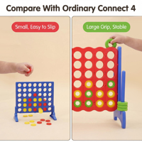 Jeu de société géant à prix de gros, design 3D, antidérapant, jeu de société géant 4 en ligne pour fêtes, maternelles et puzzles pour enfants