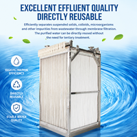 Module de membrane MBR compact en PVDF renforcé pour le traitement des eaux usées industrielles et la purification de l'eau - Prix