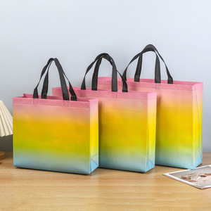 Sac de courses non tissé, sac fourre-tout non tissé, sac publicitaire non tissé pressé à chaud, sac à main non tissé réutilisable à ultrasons - Product Image 4