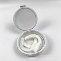Dentier couverture en silicone plastique blanchir les dents dentaires supérieure inférieure fausses dents couverture snap sur les facettes dentaires