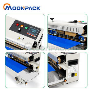 Moonpack เครื่อง FR-900-1Sealing ถุงพลาสติกบรรจุอาหาร, สายพานลำเลียงกระดาษบรรจุภัณฑ์ถุงโพลีแบบต่อเนื่องสายพานลำเลียง - Product Image 5