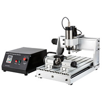 Mini machine de gravure CNC de bureau DIY Hobby Mini CNC 3040 3 axes / 4 axes pour le bois, les circuits imprimés, l'acrylique