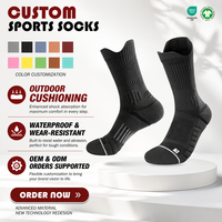 Chaussettes de randonnée imperméables personnalisées, chaussettes de trekking d'extérieur avec amorti antichoc, chaussettes de sport résistantes à l'usure avec logo personnalisé OEM ODM