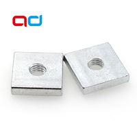 Galvanized Carbon Steel Square Nut M3-M10 Aluminum Profile Fasteners with Quadrilateral Nut & Steel Rivet Special Accessory