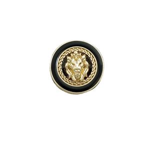 À la mode rétro Style britannique tête de <span class=keywords><strong>Lion</strong></span> boutons en métal Simple <span class=keywords><strong>d</strong></span>écoratif tricoté pull veste costume boutons dentelle tige - Product Image 5