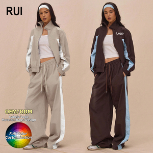 Chaqueta Deportiva RUIQUWIN 2026 para Mujer, Cuello Alto, Cintura Elástica, Tejido Grueso, Secado Rápido, Suave, Transpirable y Ecológica - Product Image 1