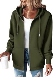 Sudadera con Capucha y Cremallera Informal de Moda para Mujer, Chaqueta Estilo <span class=keywords><strong>Novio</strong></span> Básica de Otoño Invierno con Logotipo Frontal, Diseño Personalizado ODM - Product Image 4