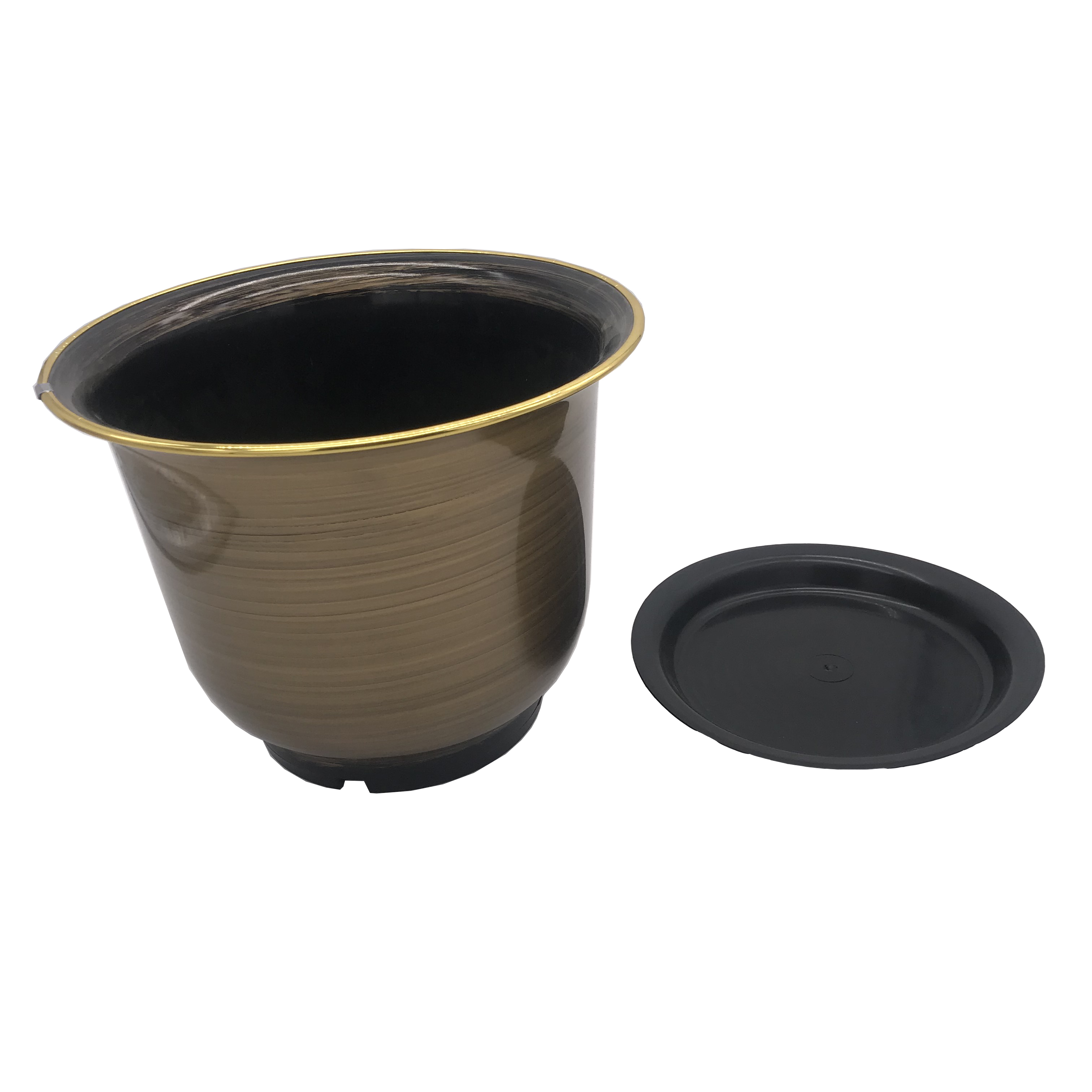 Customizable Black Plastic Flower Pot Outdoor Gallon Pot High Quanlity