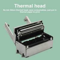 Impresora Térmica Integrada de Recibos y Códigos de Barras de 110 mm con USB+RS232/TTL 24V, Compatible con Bandeja de Papel Extra Grande