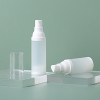 20ml 30ml 50ml givré cosmétique bouteille sous vide PP Lotion crème visage nettoyant bouteille avec bouchon AS emballage de soins de la peau