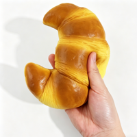 Jouet en peluche en forme de corne de cerf en PU, à récupération lente, accessoire de cuisine, cadeau pour enfants