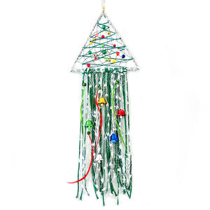 Offre Spéciale tissé à la main arbre de noël bricolage capteur de rêves <span class=keywords><strong>macramé</strong></span> décor à la maison faisant <span class=keywords><strong>Kit</strong></span> jouets Triangle accessoires de noël - Product Image 6