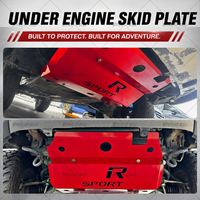 Plaque de protection rouge Hilux GR pour Hilux Vigo GR Sport, plaque de protection 2005-2015 avec protection moteur GR