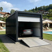 Garage conteneur pliable et facile à assembler avec maisons conteneurs modulaires personnalisables