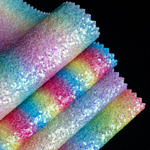 Feuilles de tissu en similicuir PU gaufré effet métallisé brillant pour chaussures, sacs, canapés, meubles et artisanat - Product Image 1