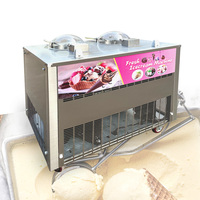 Nouvelle machine à glace et gelato Newahome à position verticale, anti-buée, à pot unique, options fruits et lait, haute productivité, personnalisable, en acier inoxydable 304 #   SS