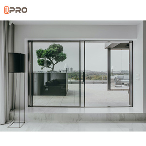 Bên Ngoài Thiết Kế Hiện Đại Cổng Tủ Quần Áo Trượt Kính Trượt Pháp Cửa Ra Vào Giá Hệ Thống Cửa Trượt Cho Patio - Product Image 6