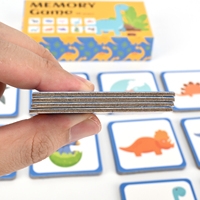 Conception de dessin animé avec impression personnalisée Éducation Jeu d'association de mémoire Cadeaux d'apprentissage de cartes Jeu de mémoire pour enfants