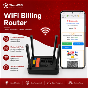 เราเตอร์เช่า WiFi แบบ <span class=keywords><strong>Voucher</strong></span> รองรับการแบ่งปัน WiFi สำหรับธุรกิจ Coin WiFi พร้อมแอปฟรีและระบบจัดการคลาวด์ CoovaChilli Guest Portal - Product Image 2