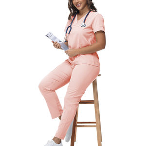 Uniformes Médicos OEM al por Mayor para <span class=keywords><strong>Enfermera</strong></span> y Doctor, Ropa <span class=keywords><strong>de</strong></span> Trabajo para Salón <span class=keywords><strong>de</strong></span> Belleza y Spa, Conjuntos <span class=keywords><strong>de</strong></span> Uniformes para Mujer - Product Image 3