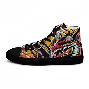 Vente en gros usine, MOQ 1 pièce, baskets décontractées personnalisées pour hommes, chaussures de skate en toile respirante pour hommes - Product Image 3