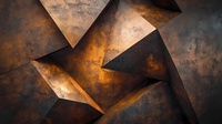 Papel Tapiz Autoadhesivo Impermeable para Decoración de Paredes Interiores, Textura Metálica de Óxido, Geometría 3D, Mural de Pared