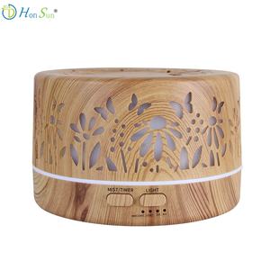 Difusor de Aceites Esenciales Eléctrico 2026, Diseño Portátil con Luz Nocturna LED, Humidificador Ultrasónico con Aspecto de Madera Plástica - Product Image 1