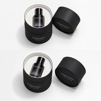 Tube rond rigide vide avec doublure en velours pour emballage cadeau de parfum Oud, boîte rigide