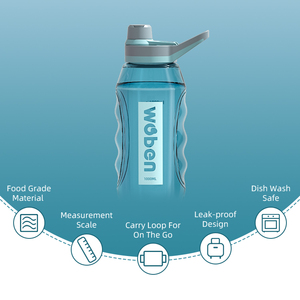 Sport Water <strong>Bottle</strong> with Chug Spout Reusable <strong>Bottle</strong> with Lid Handle Leak-Proof Water <strong>Bottle</strong> - Product Image 1