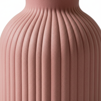 Moule en silicone DM1393 pour vase rayé, moule géométrique pour pot de fleurs, pour la création d'objets en résine, ciment, béton, plâtre