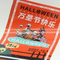 Affiche personnalisée en carton gaufré imprimée en quadrichromie pour festival de musique, fête d'Halloween, décoration murale pour la maison