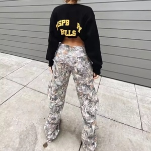 High Quality Custom 100% Cotton Colored Water Hunting Tree Camo Stacked Parachute Carpenter Digital Printing Hip Hop <b>Men's</b> - Product Image 6