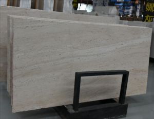 Dalles de marbre italien Super Blanc Travertin UnionStone, pierre naturelle pour la construction, finition polie antique, pour intérieur moderne, revêtement de sol - Product Image 4