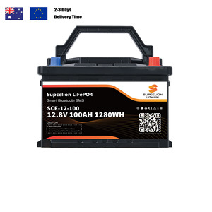 솔라 12V 100Ah 리튬 배터리 24V 100Ah 200Ah Lifepo4 리튬 철 인산염 배터리 팩 BMS 딥 리튬 이온 배터리 팩 - Product Image 1