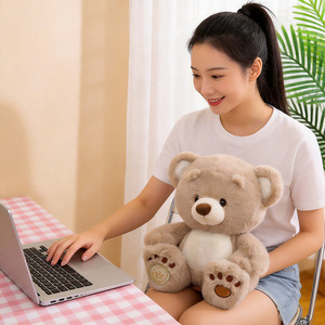 Peluche Orsetto con Impronta di Zampa Autentica, in Cotone PP e Poliestere, Adorabile Compagno di Comfort, Regalo Perfetto per Abbracciare e per la Nanna, San Valentino - Product Image 3