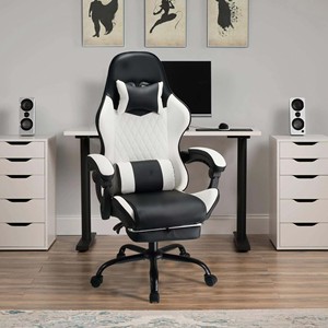 Chaise de jeu moderne, confortable et ergonomique pour sports électroniques, siège épais avec <span class=keywords><strong>coussin</strong></span>, chaise d'ordinateur, base inclinable en acier, Silla <span class=keywords><strong>Gamer</strong></span> - Product Image 6