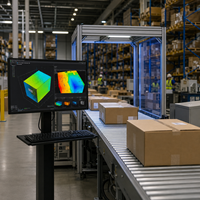 Sensor Kedalaman 3D IToF X-D400 3m untuk Sistem Visi Mesin Otomasi Industri, Peralatan Pengujian Penyortiran Objek Optik
