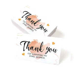 Shanli Small Business Thank You Card Customized Logo Personalized Paper Card Custom Gift thanks card